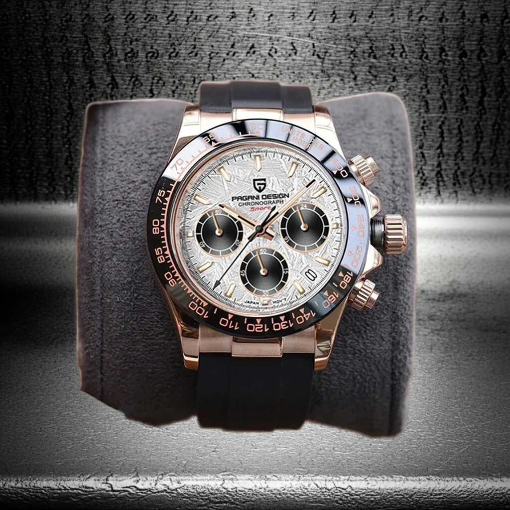 40mm New V2 PAGANI DESIGN Men's Quartz Watches Sapphire Retro Chronograph Stainless Steel Waterproof Watch Men Relogio Masculino