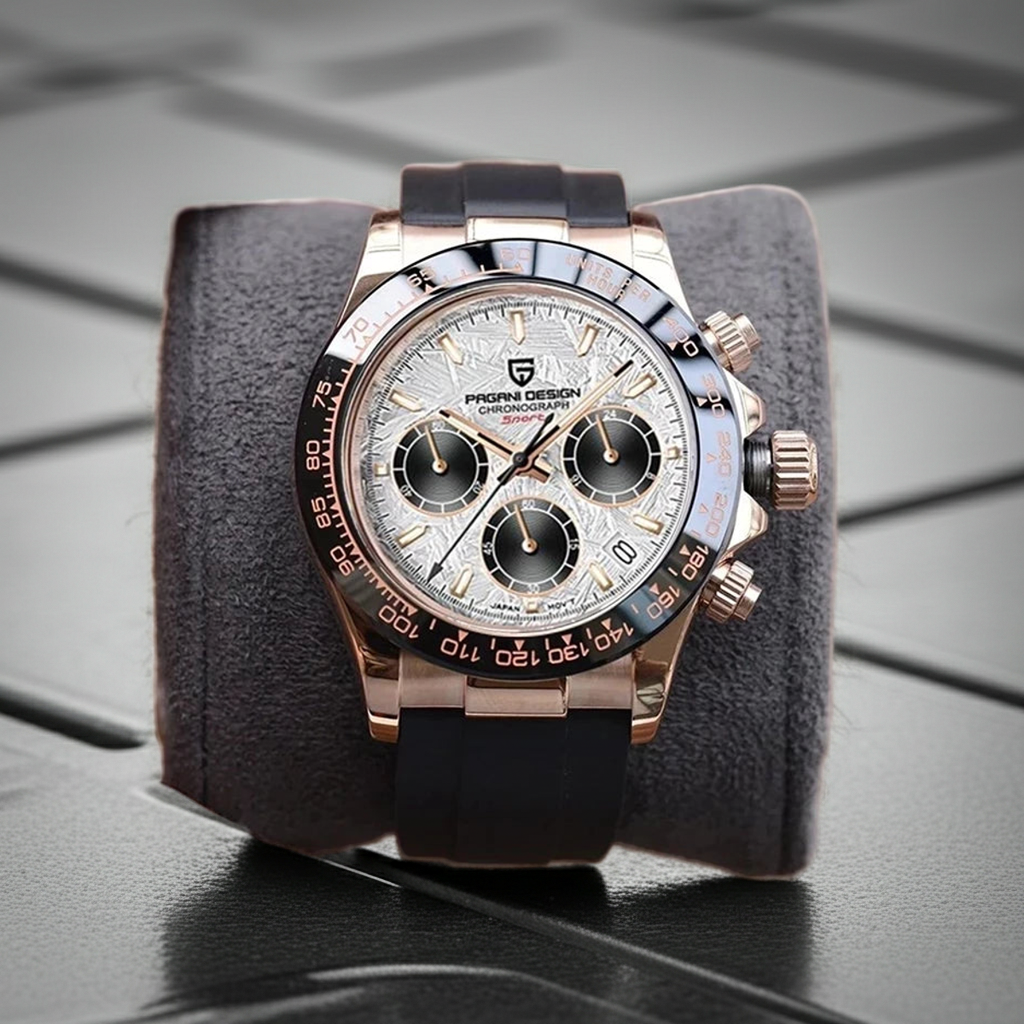 40mm New V2 PAGANI DESIGN Men's Quartz Watches Sapphire Retro Chronograph Stainless Steel Waterproof Watch Men Relogio Masculino