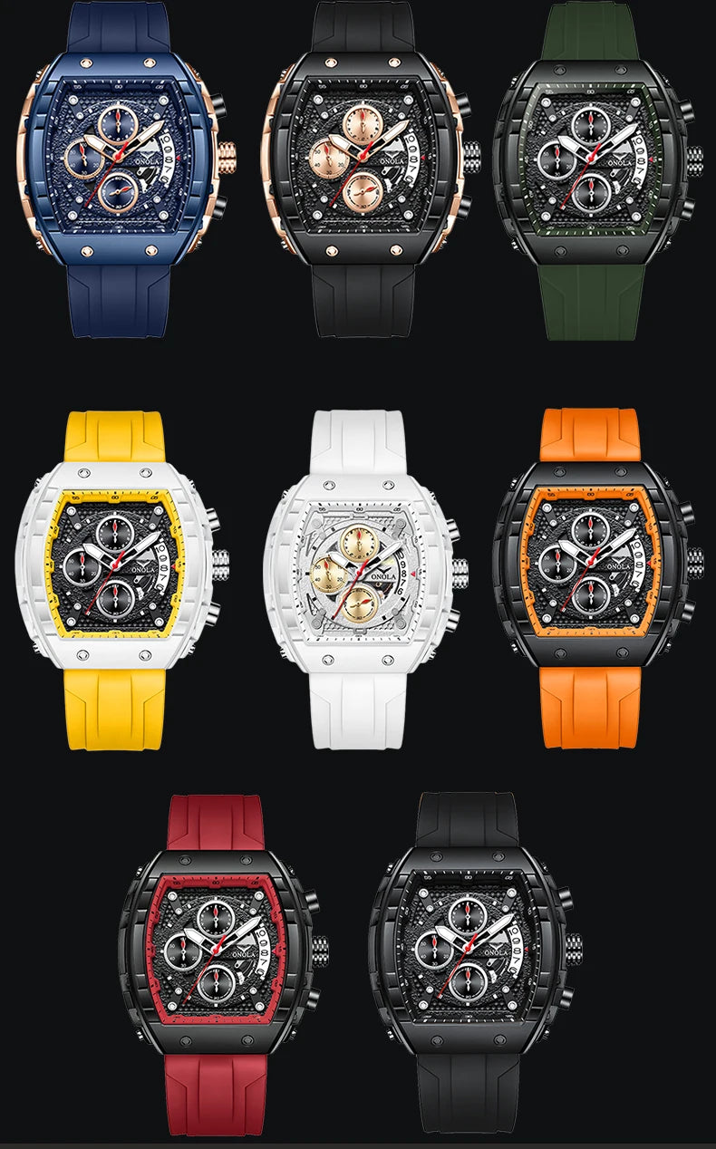 ONOLA Original Top Brand Men Watch Digital Quartz Watch Men Luminous Waterproof Date Watch Men's Sports Watch Reloj