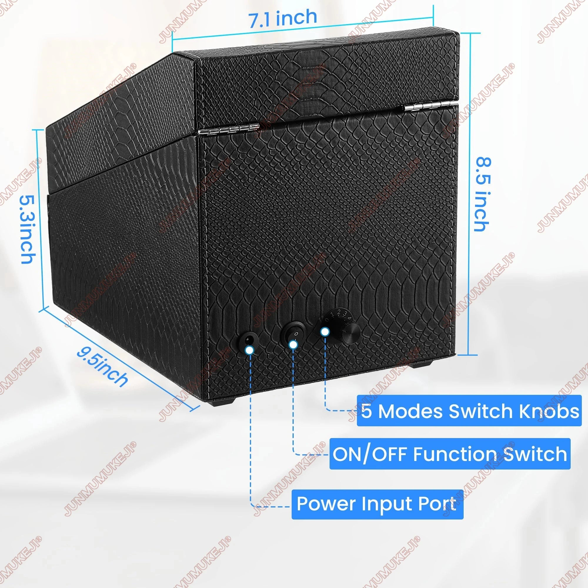 Watch Winder for Automatic Watches Box With Quiet Motor Usb Led PU Leather Mechanical Watch Box Variable Speed