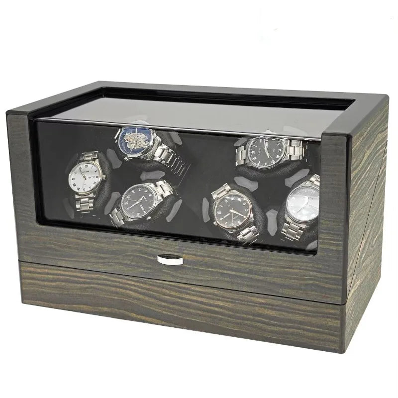 Multiple Epitopes Watch Winders Luxury Men Watches Winding Device Silent Rotating Mechanical Wrist Watch Winder Storage Boxes
