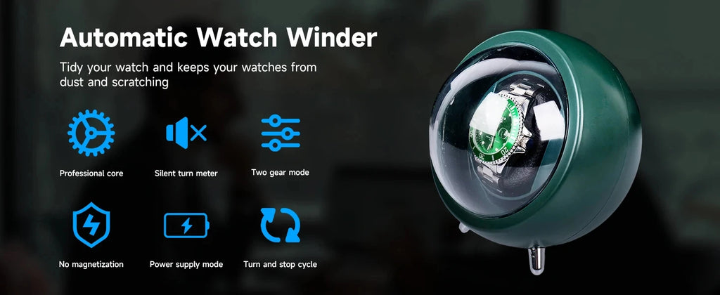 Watch Winders Box for Automatic Watches Usb Power Used Globally Motor Mechanical Watch Rotate Stand Box Fashion Decoration