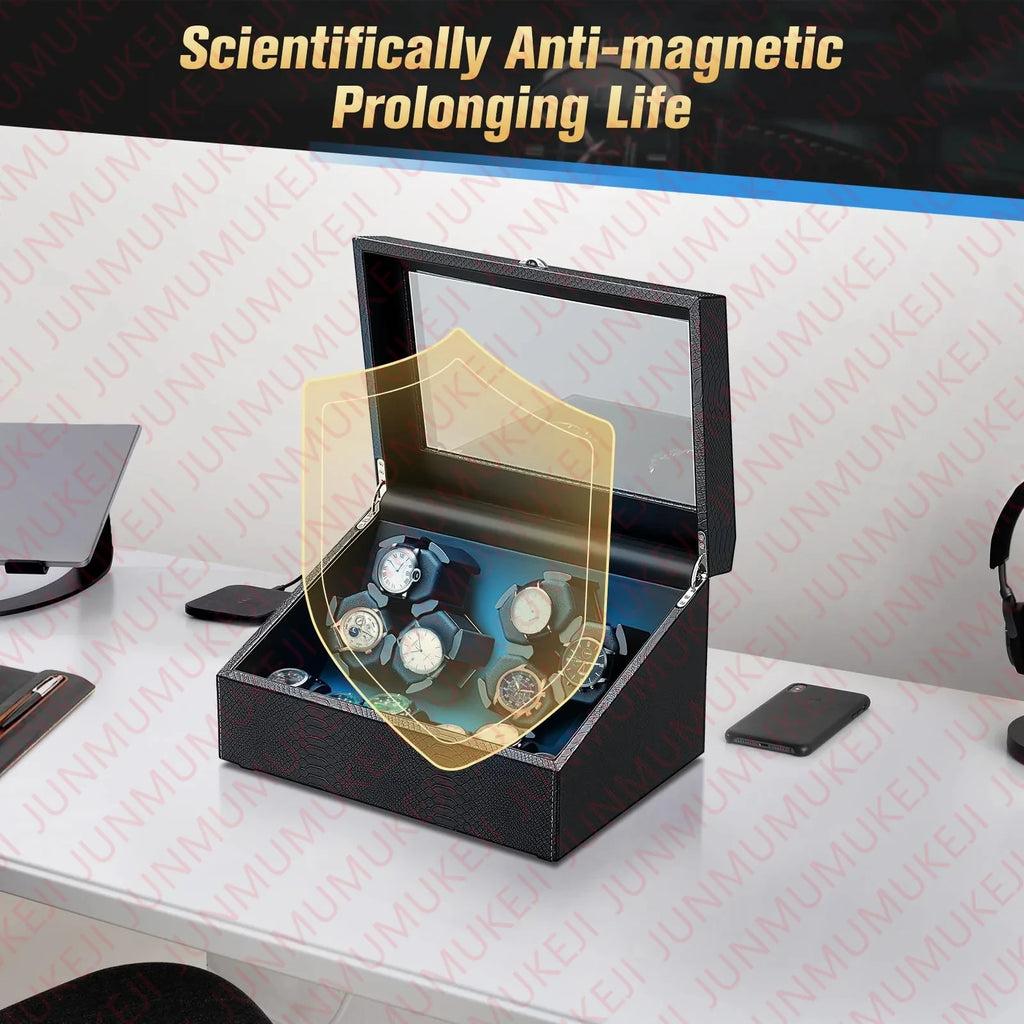 Watch Winders Box for Automatic Watches Box 6 watches Rotate Stand